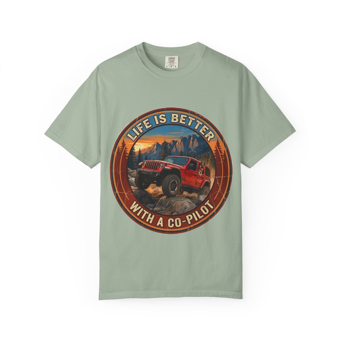 Wrangler/German Shepherd Unisex Garment-Dyed T-shirt