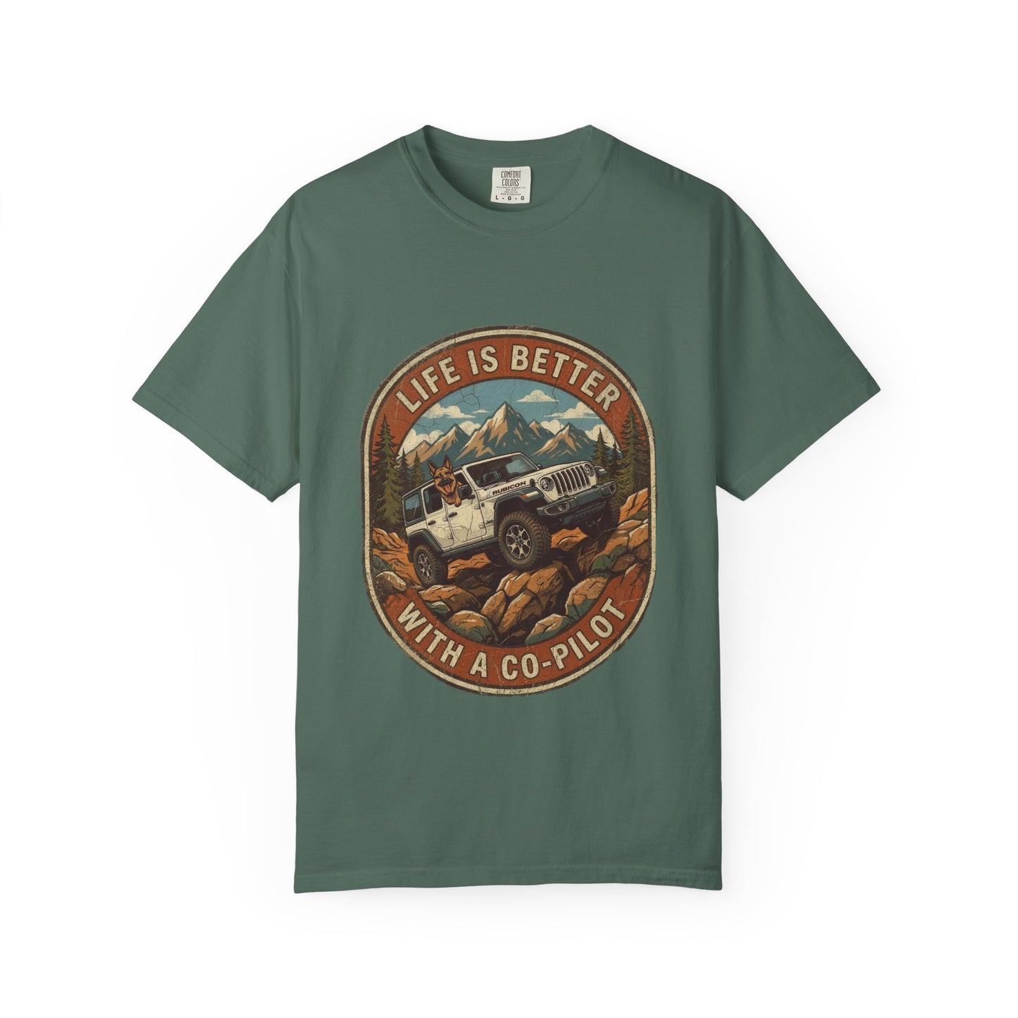 Wrangler/German Shepherd Unisex Garment-Dyed T-shirt
