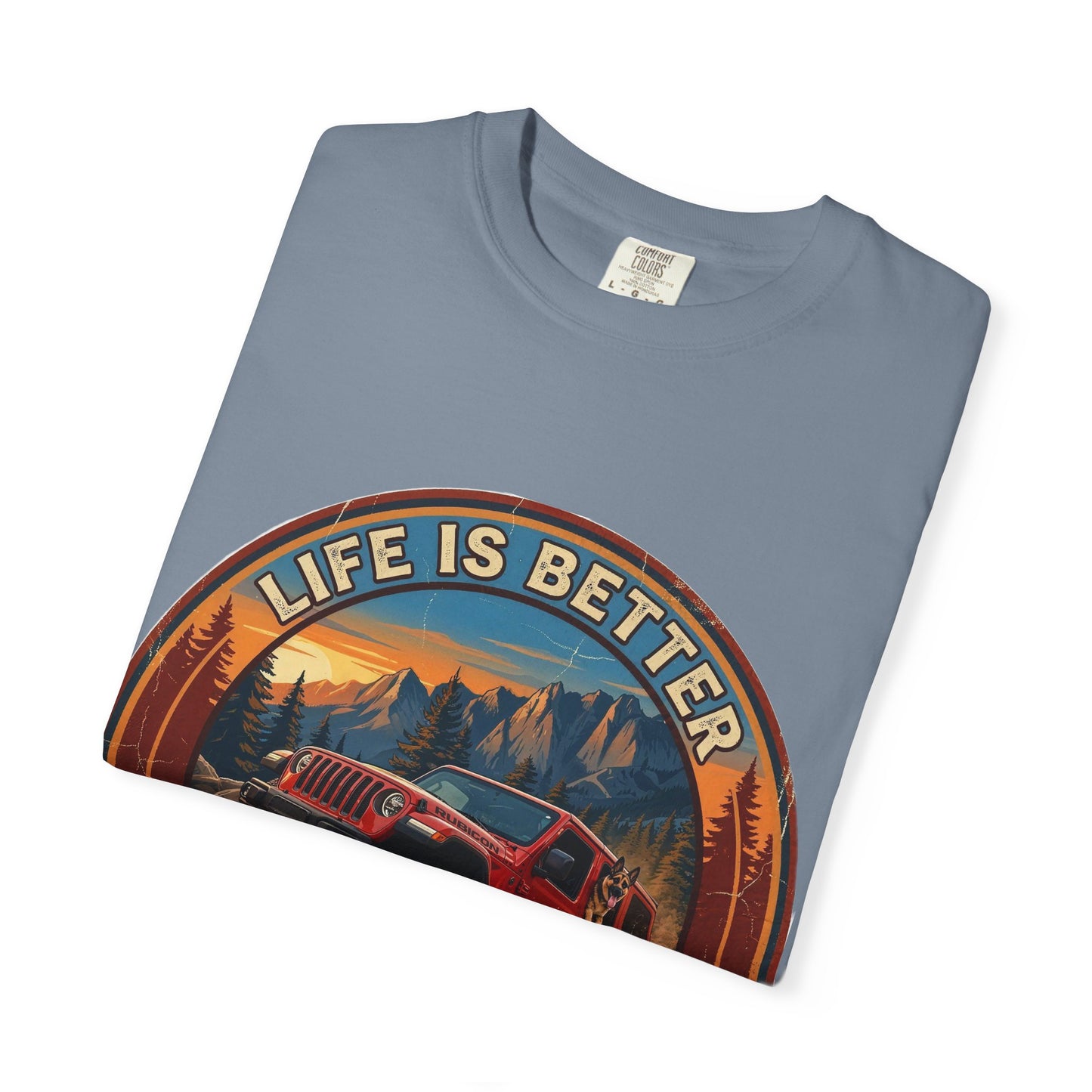 Wrangler/German Shepherd Unisex Garment-Dyed T-shirt