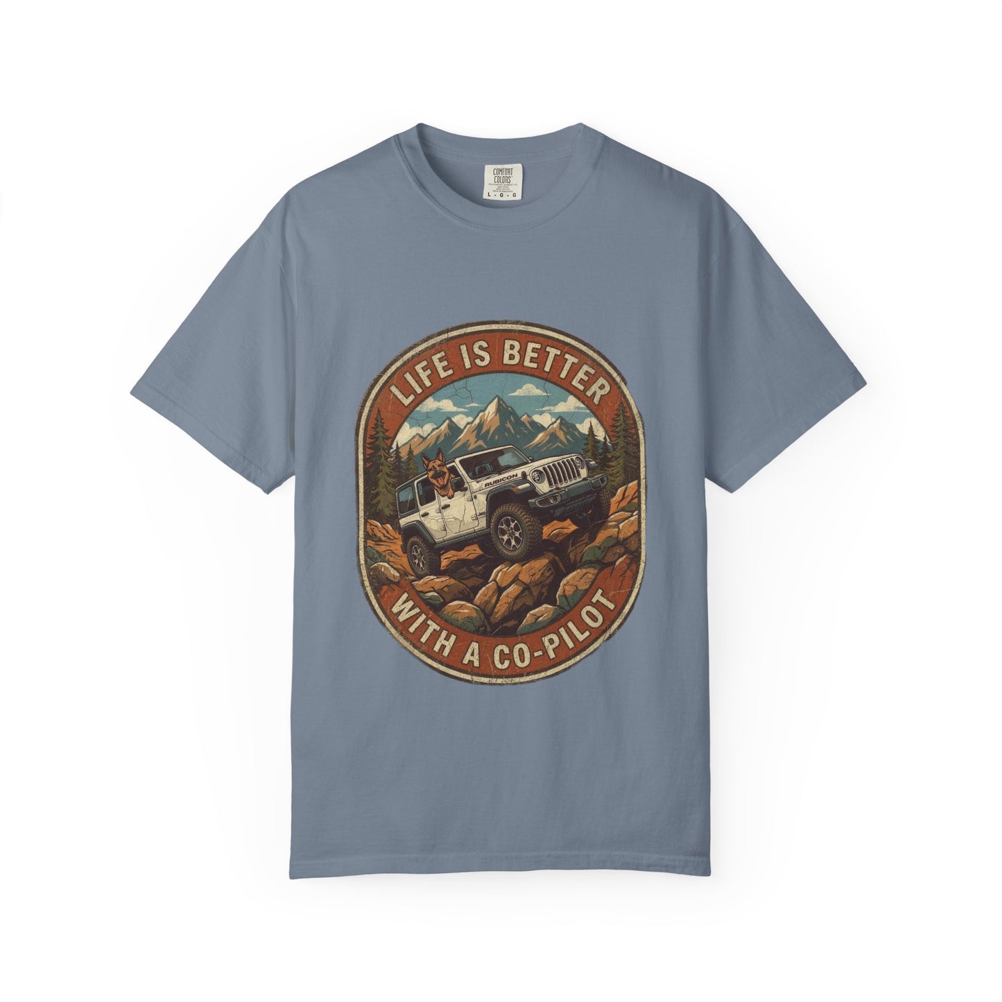 Wrangler/German Shepherd Unisex Garment-Dyed T-shirt