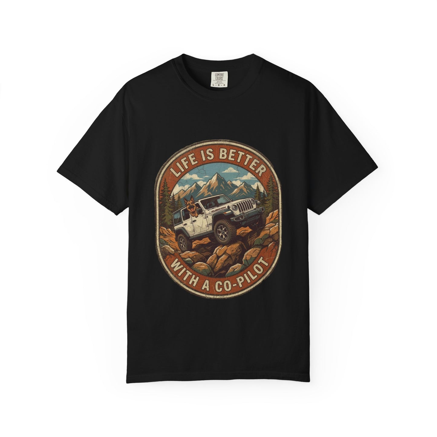 Wrangler/German Shepherd Unisex Garment-Dyed T-shirt