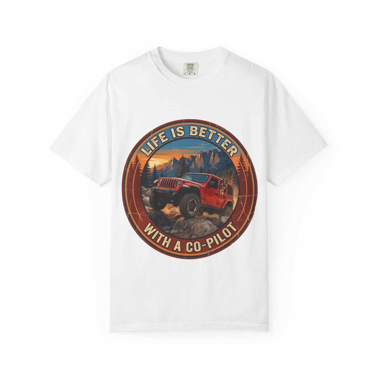 Wrangler/German Shepherd Unisex Garment-Dyed T-shirt