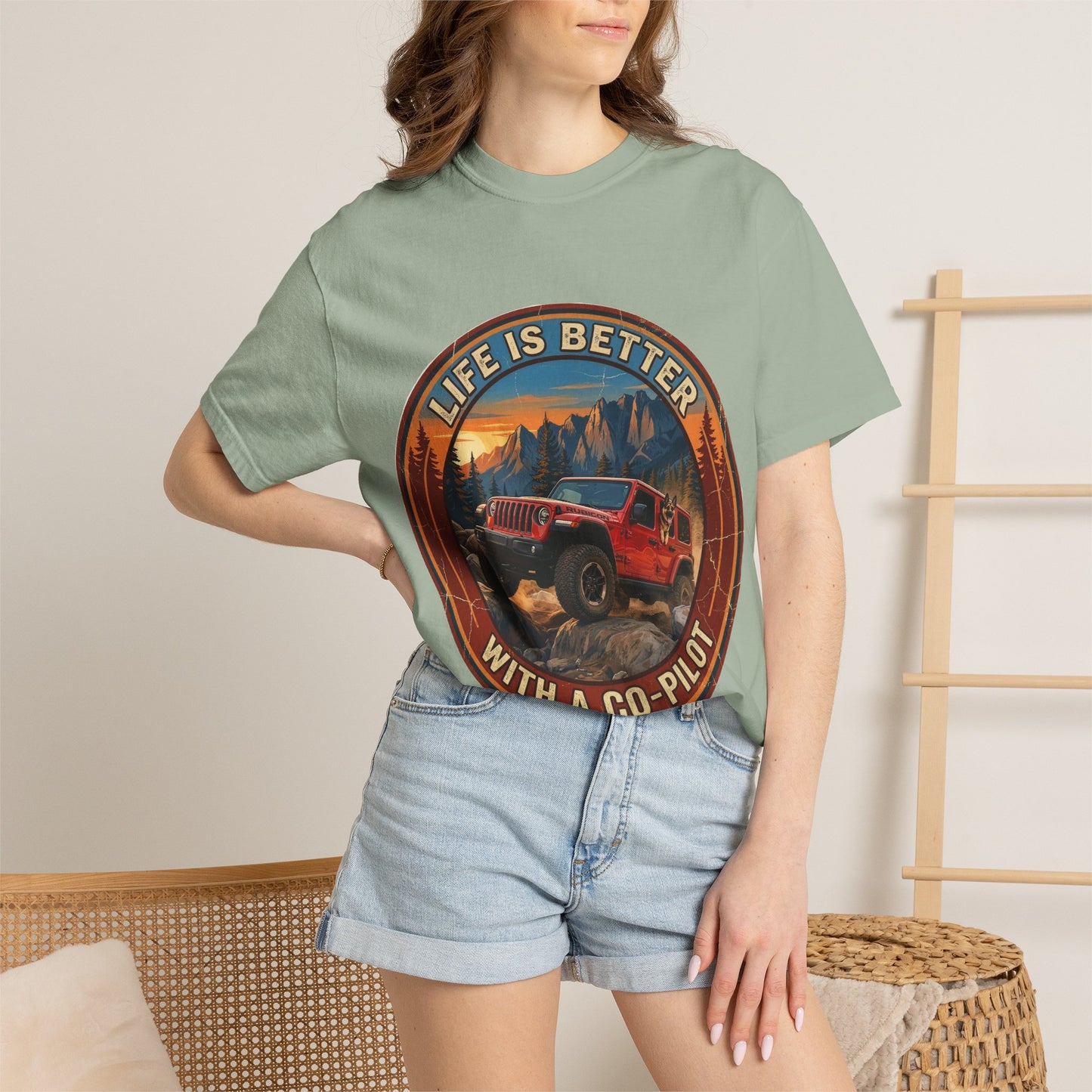 Wrangler/German Shepherd Unisex Garment-Dyed T-shirt