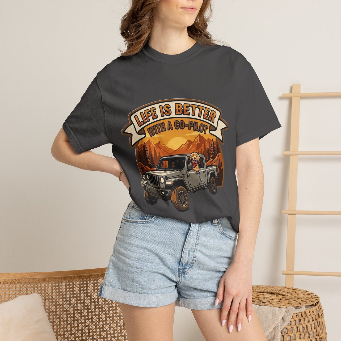 Gladiator/Doodle Unisex Garment-Dyed T-shirt