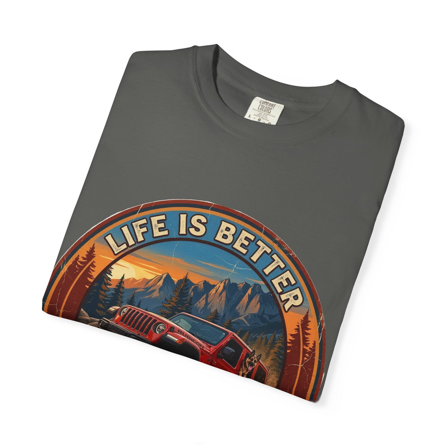 Wrangler/German Shepherd Unisex Garment-Dyed T-shirt