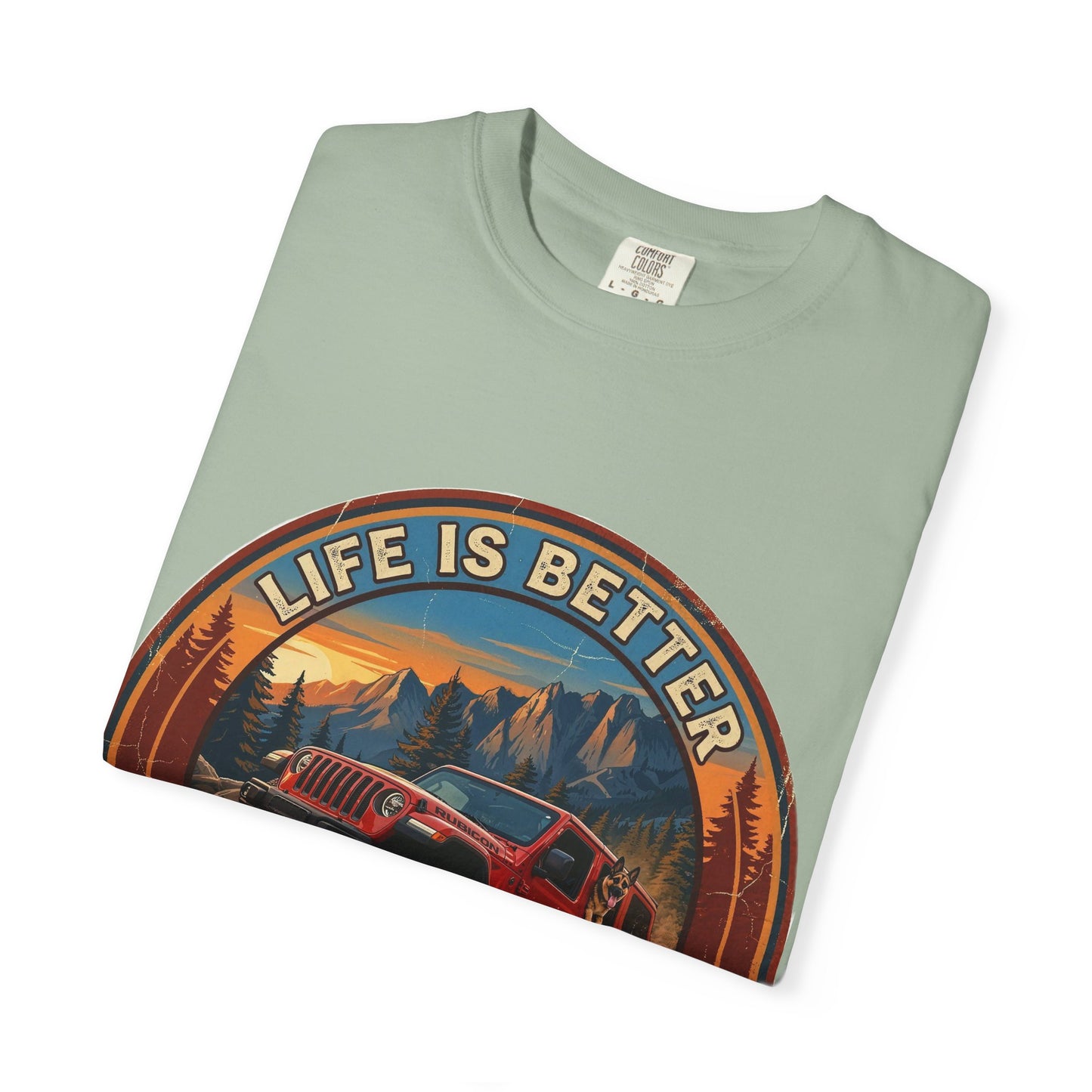 Wrangler/German Shepherd Unisex Garment-Dyed T-shirt