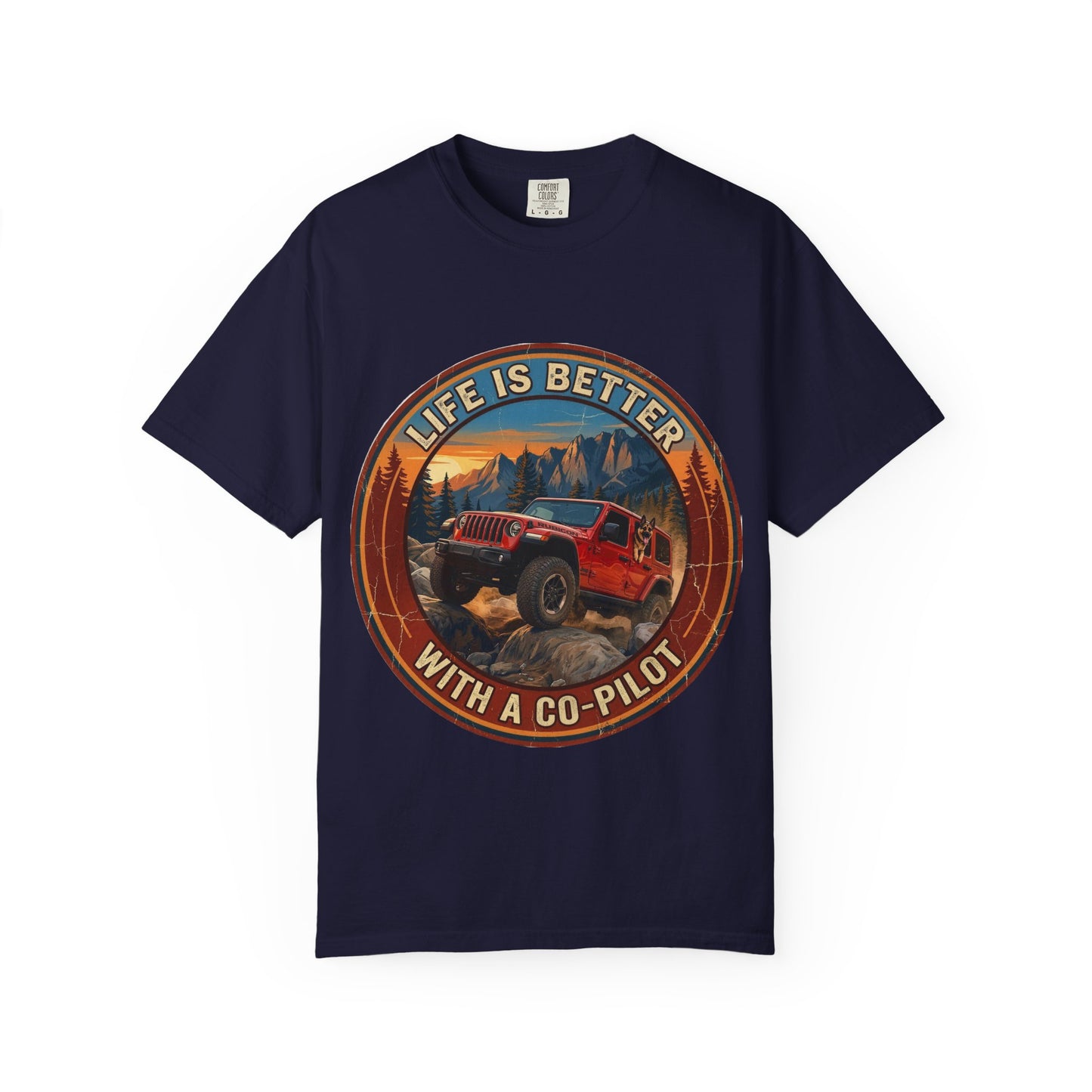 Wrangler/German Shepherd Unisex Garment-Dyed T-shirt
