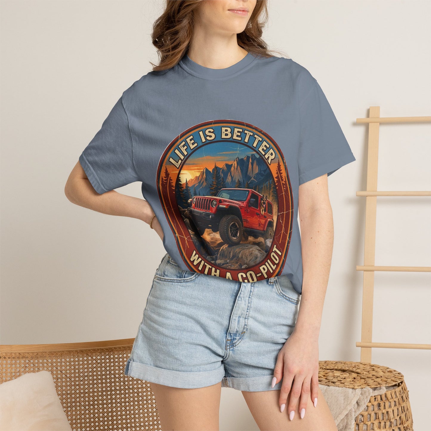 Wrangler/German Shepherd Unisex Garment-Dyed T-shirt