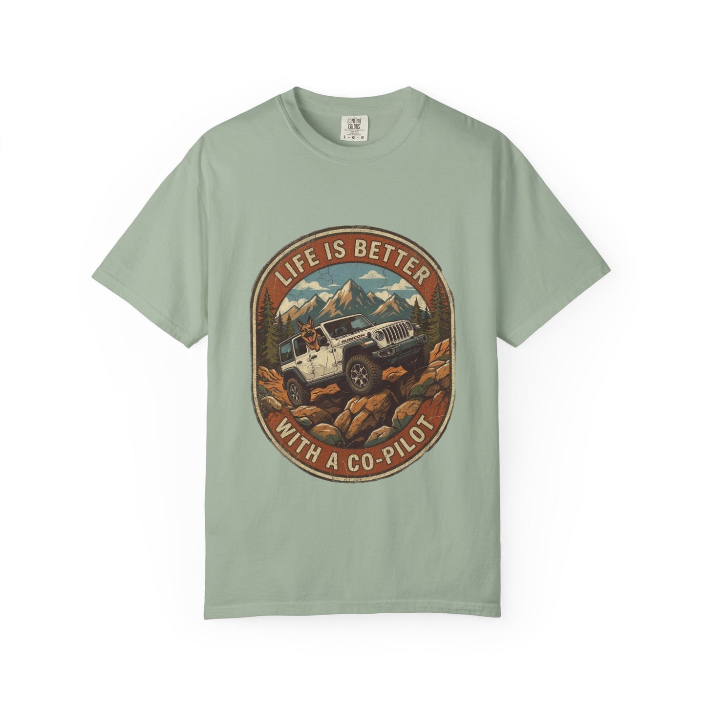 Wrangler/German Shepherd Unisex Garment-Dyed T-shirt