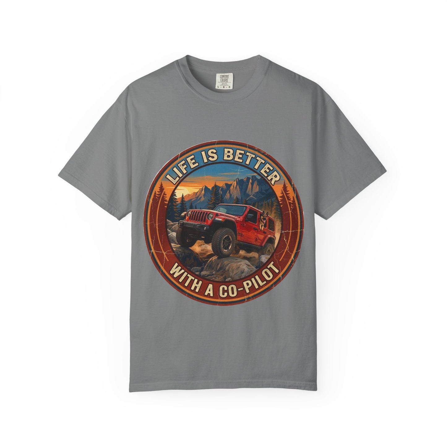 Wrangler/German Shepherd Unisex Garment-Dyed T-shirt