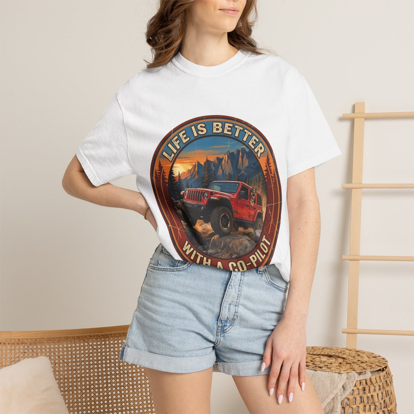 Wrangler/German Shepherd Unisex Garment-Dyed T-shirt