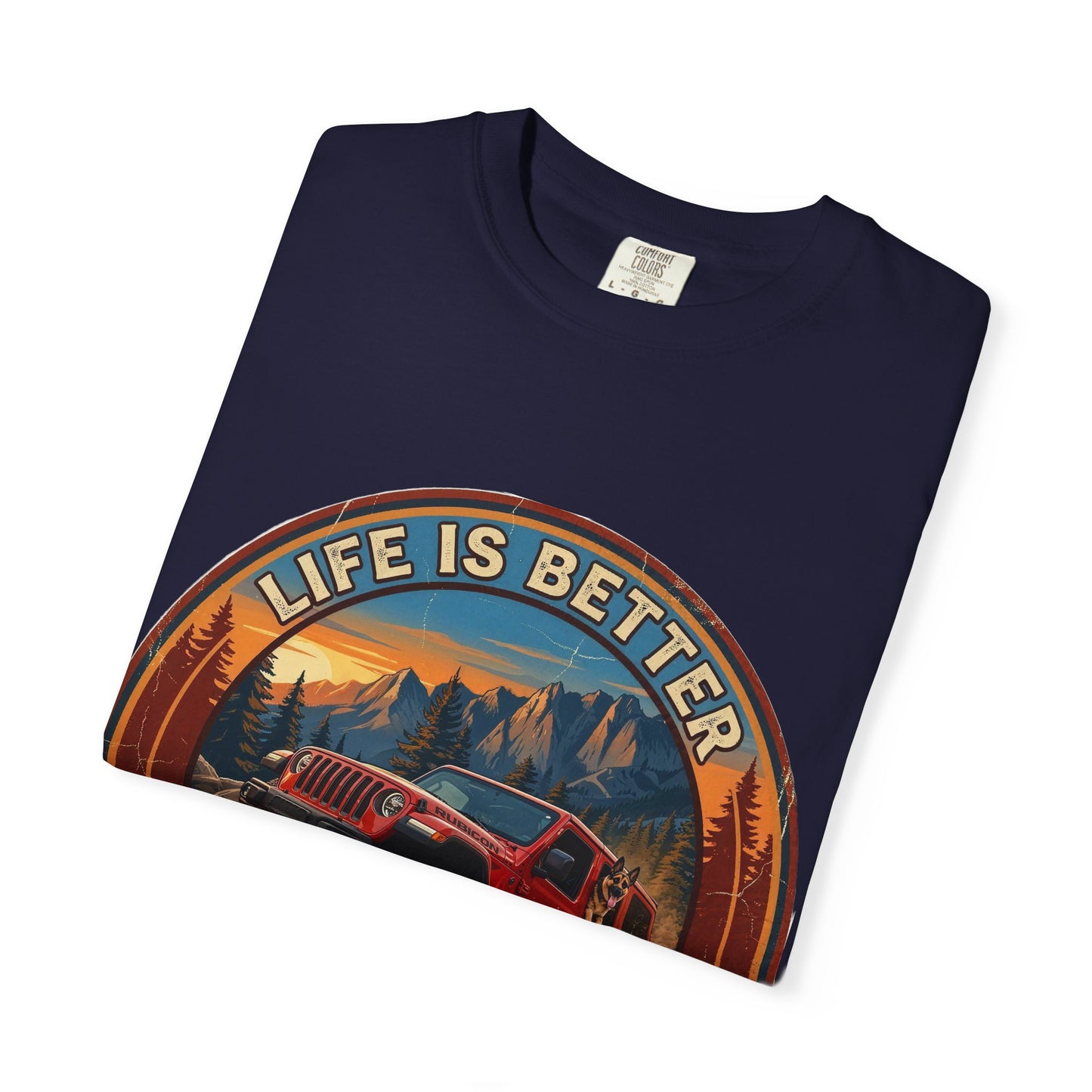 Wrangler/German Shepherd Unisex Garment-Dyed T-shirt