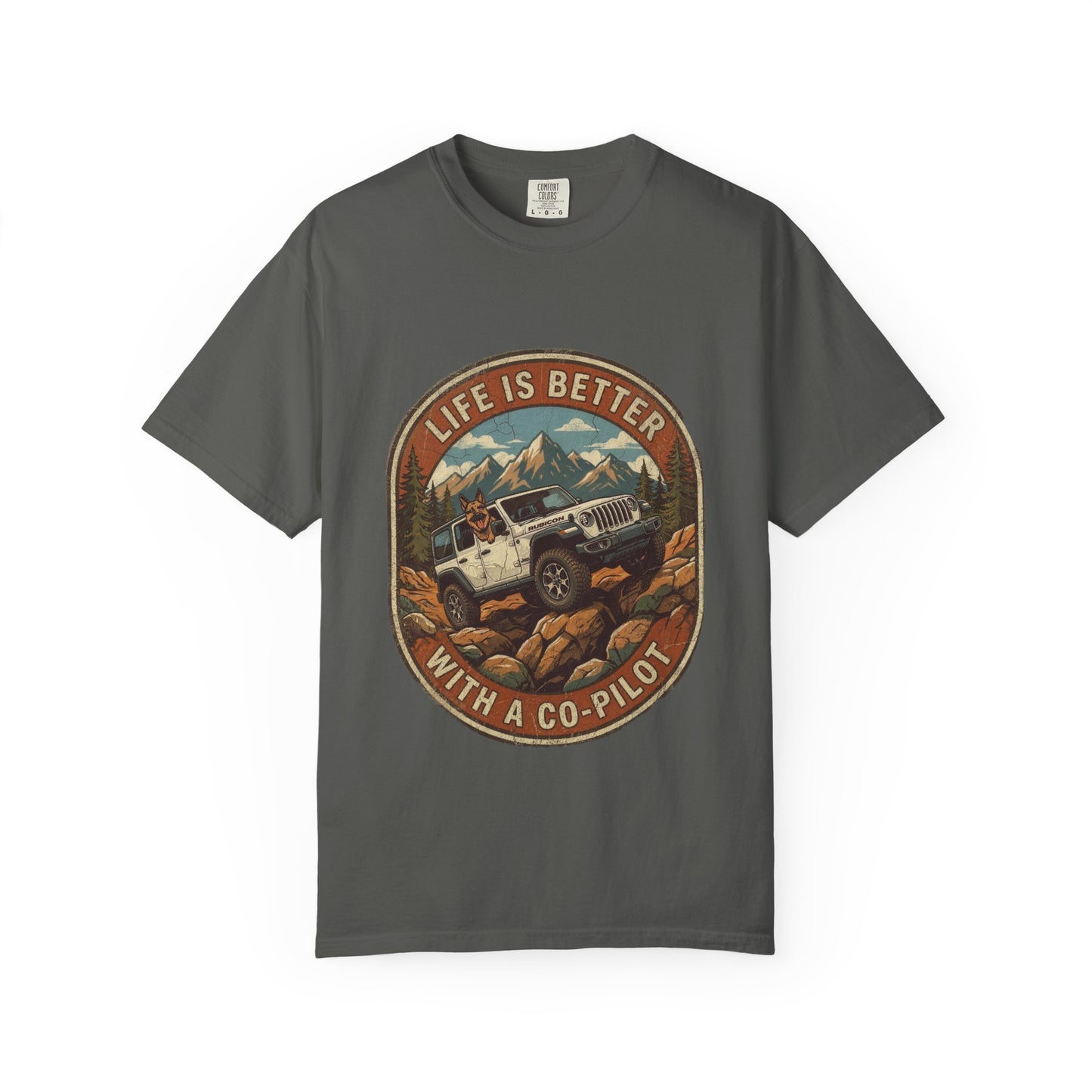 Wrangler/German Shepherd Unisex Garment-Dyed T-shirt
