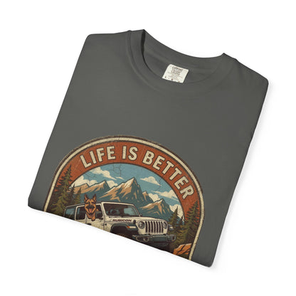 Wrangler/German Shepherd Unisex Garment-Dyed T-shirt