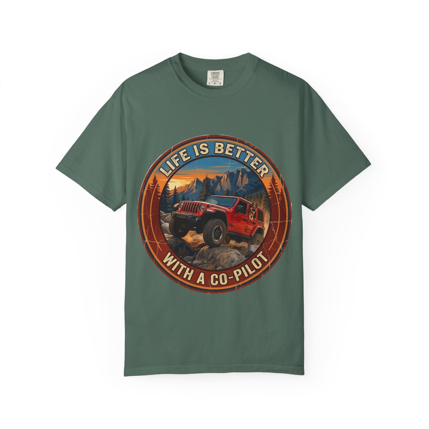 Wrangler/German Shepherd Unisex Garment-Dyed T-shirt