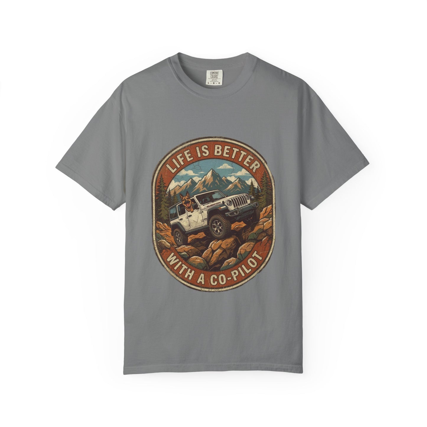 Wrangler/German Shepherd Unisex Garment-Dyed T-shirt