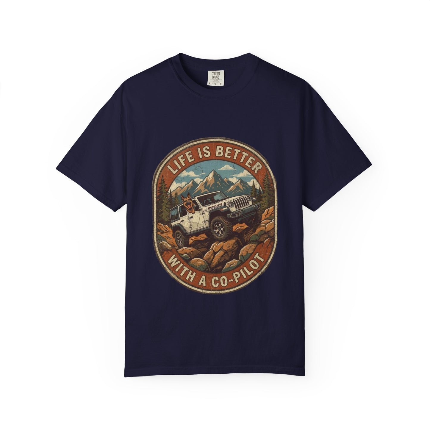 Wrangler/German Shepherd Unisex Garment-Dyed T-shirt