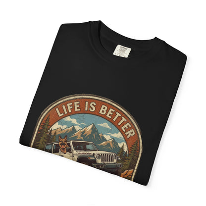 Wrangler/German Shepherd Unisex Garment-Dyed T-shirt