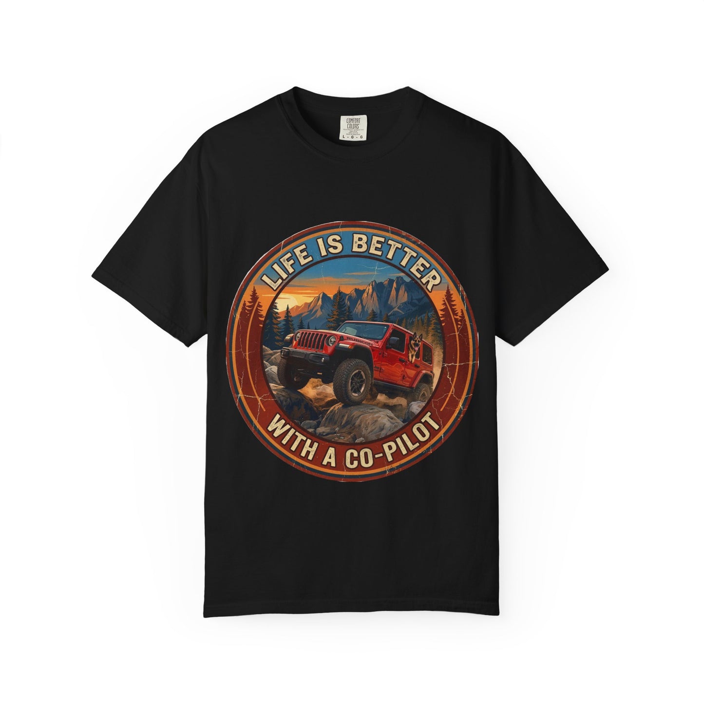 Wrangler/German Shepherd Unisex Garment-Dyed T-shirt