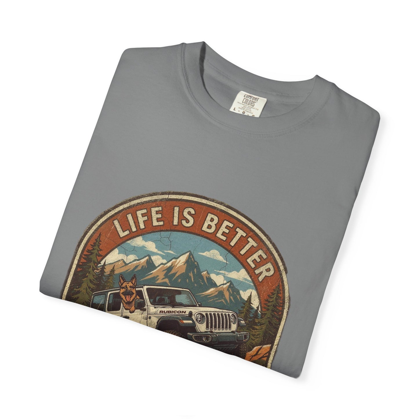 Wrangler/German Shepherd Unisex Garment-Dyed T-shirt