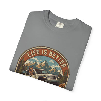 Wrangler/German Shepherd Unisex Garment-Dyed T-shirt