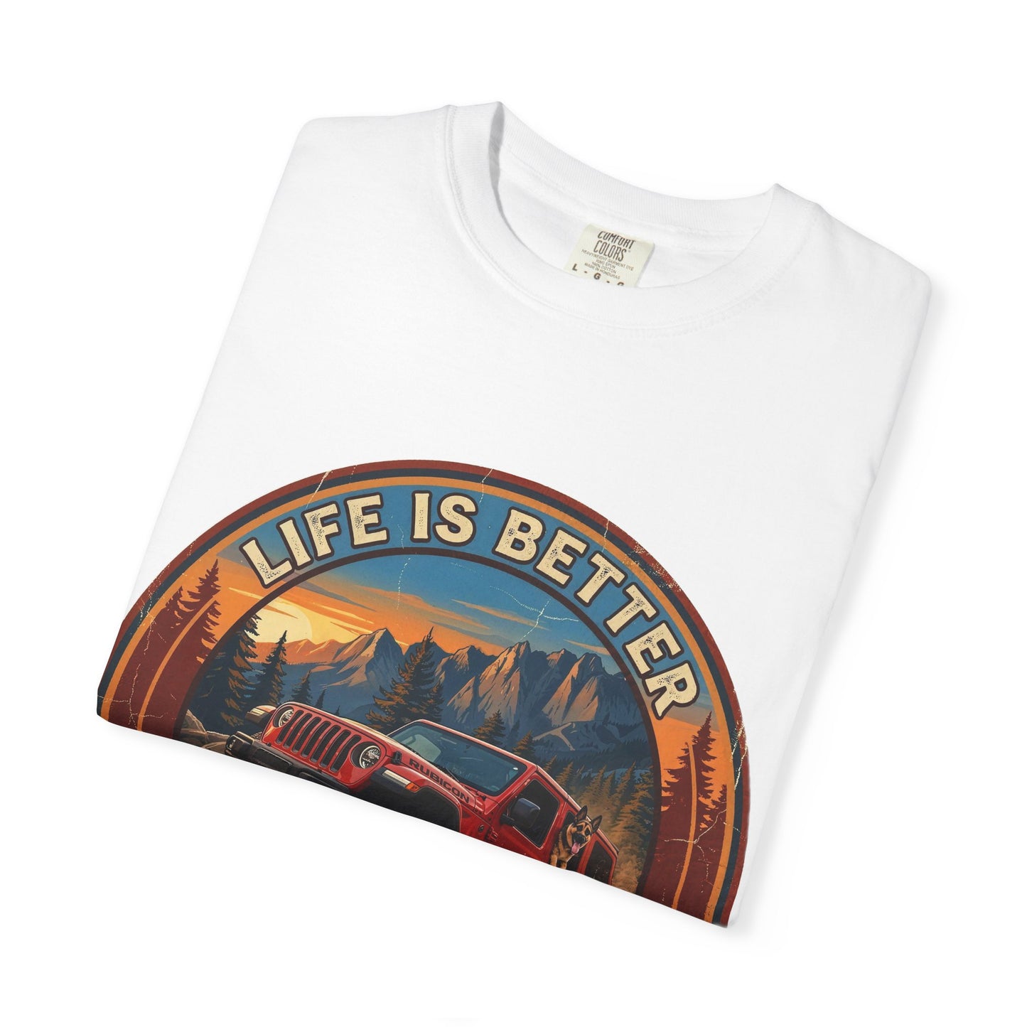 Wrangler/German Shepherd Unisex Garment-Dyed T-shirt