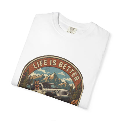 Wrangler/German Shepherd Unisex Garment-Dyed T-shirt