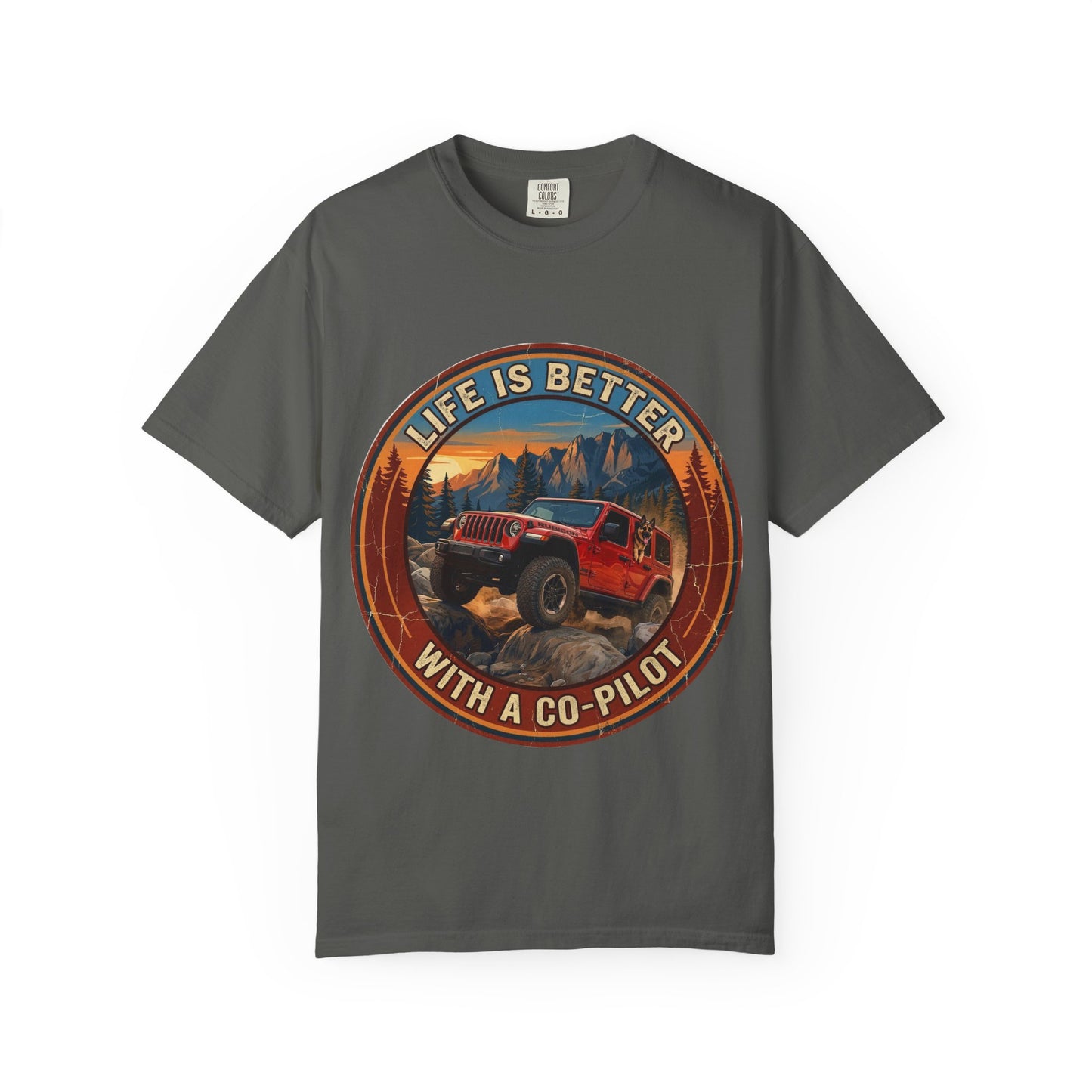 Wrangler/German Shepherd Unisex Garment-Dyed T-shirt