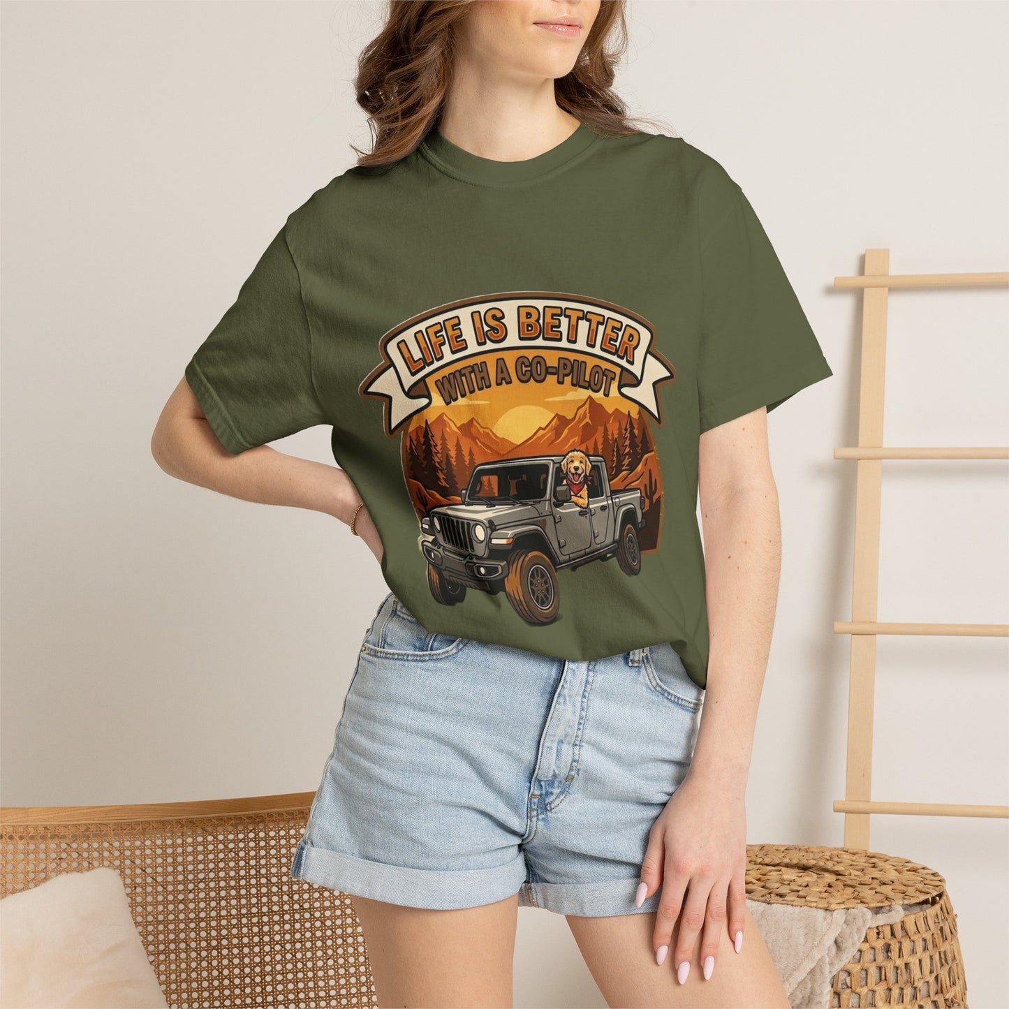 Gladiator/Doodle Unisex Garment-Dyed T-shirt