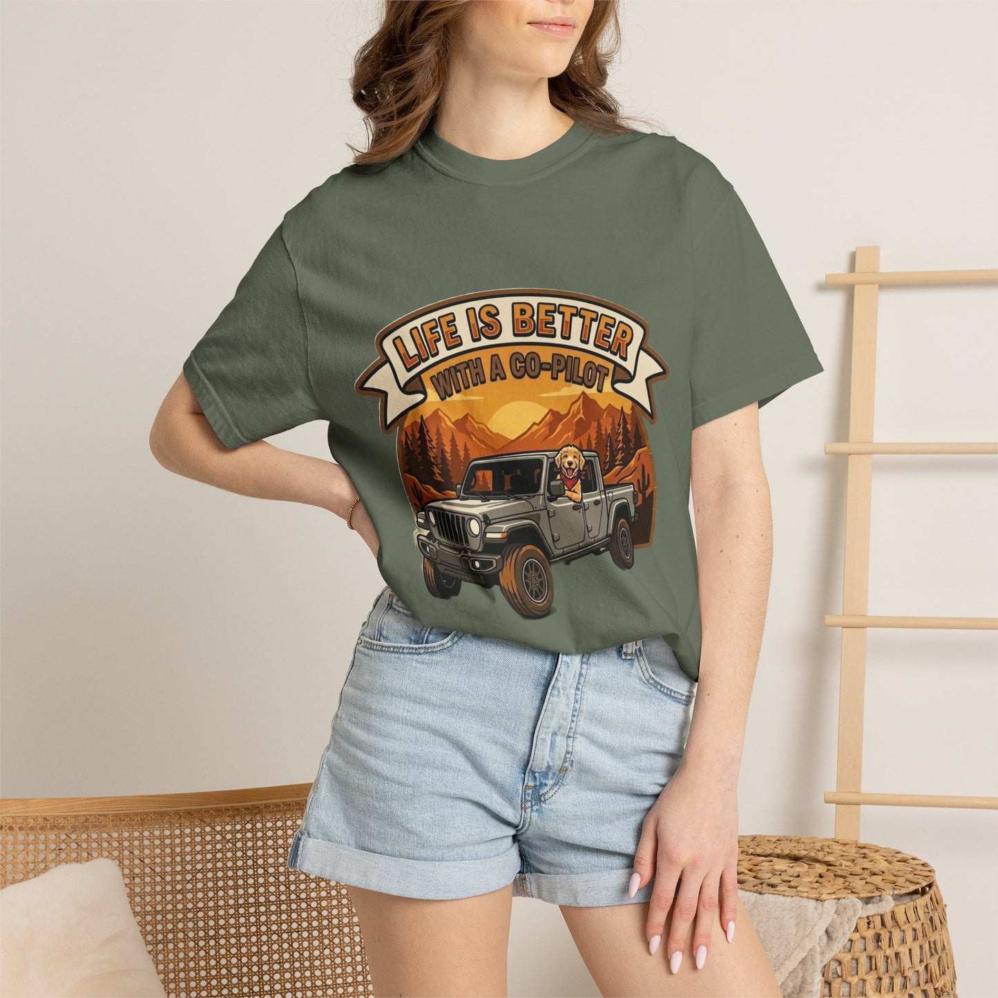 Gladiator/Doodle Unisex Garment-Dyed T-shirt