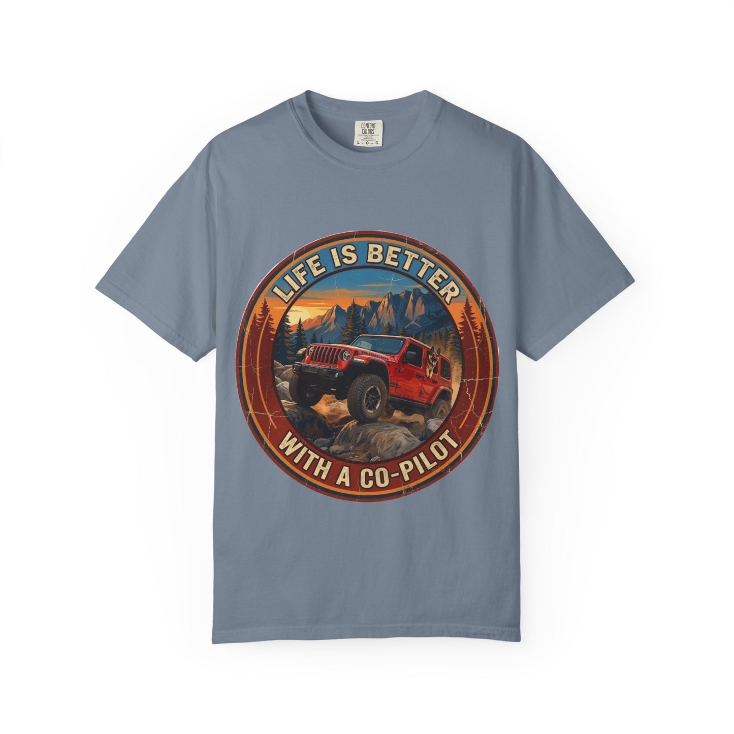 Wrangler/German Shepherd Unisex Garment-Dyed T-shirt