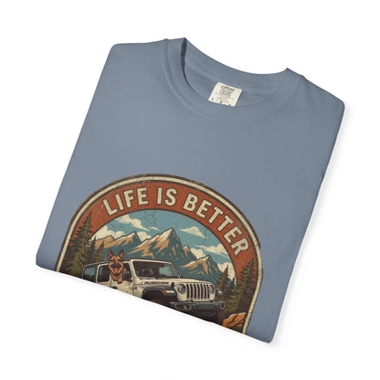 Wrangler/German Shepherd Unisex Garment-Dyed T-shirt