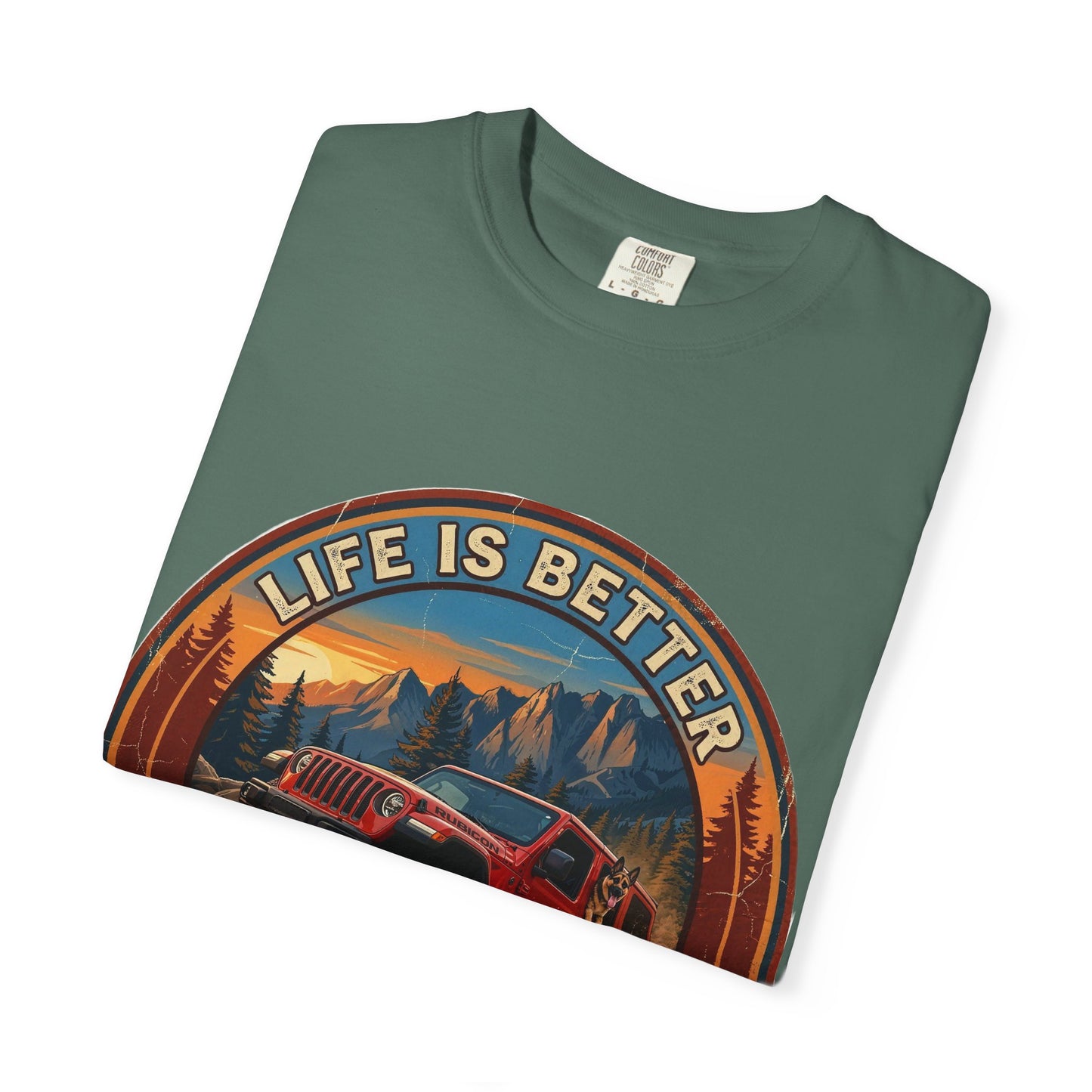 Wrangler/German Shepherd Unisex Garment-Dyed T-shirt